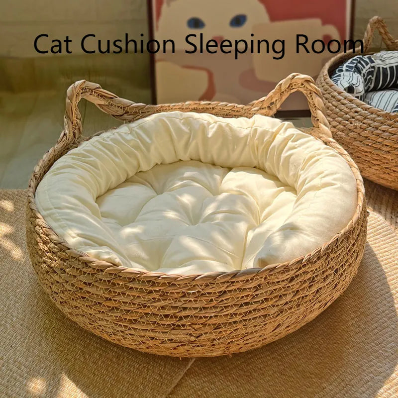 Four Seasons Woven Cat Bed