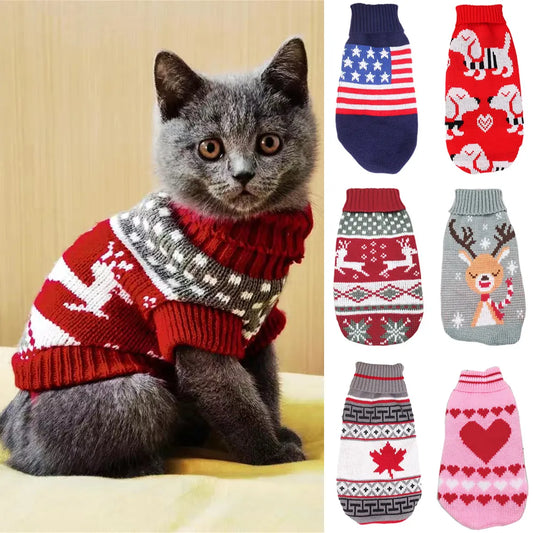 Cat Sweater Costume Winter Warm