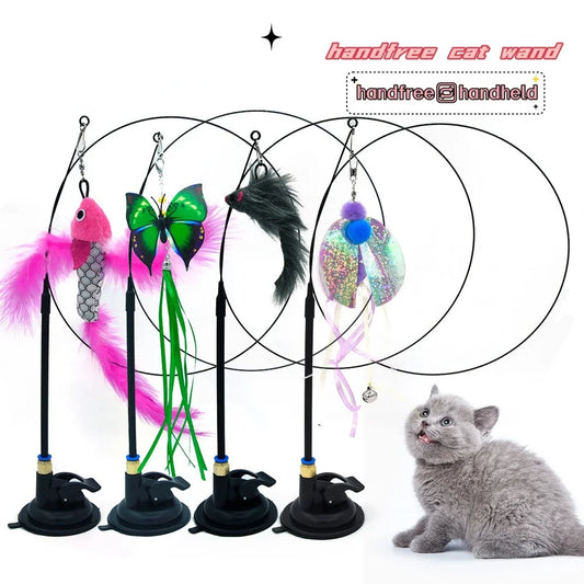 Bell Feather Interactive Cat Wand Toy