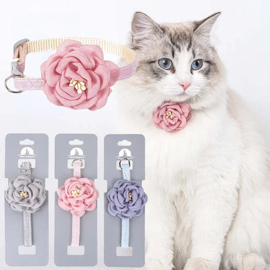 Adjustable Bow Tie Cat Collar with Safety Button