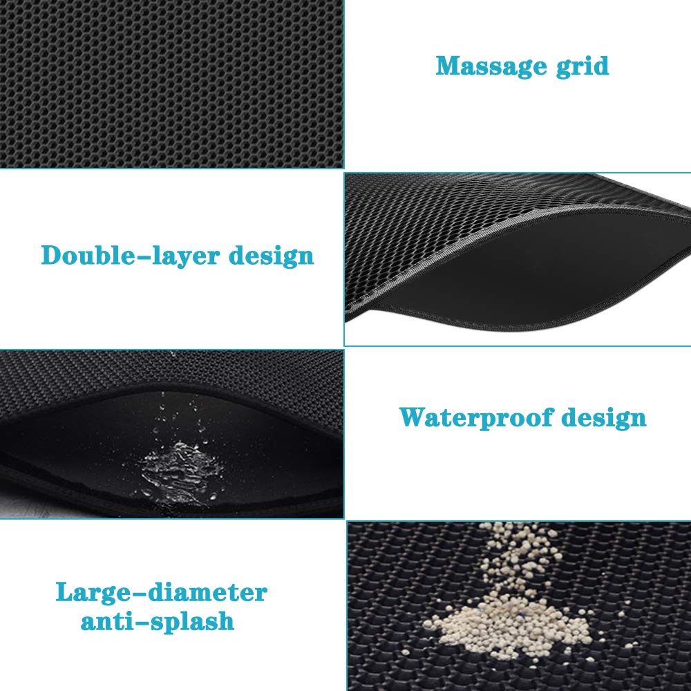 Double Layer Waterproof Cat Litter Mat - Happy2Cats