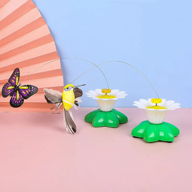 Electric Rotating Butterfly Cat Toy for Interactive Fun