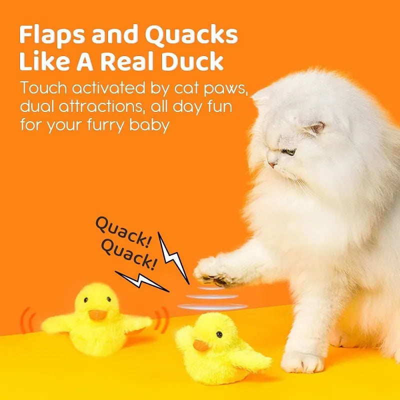 Interactive Flapping Duck Cat Toy