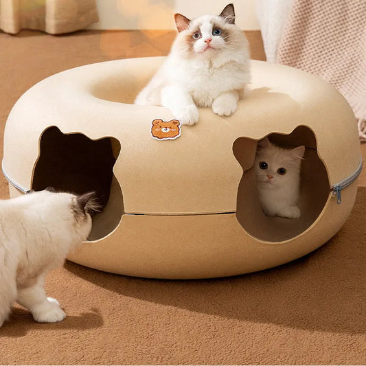 Cats House Felt Tunnel Cave Beds