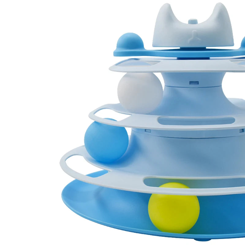 Rotating 4-Layer Cat Toy - Happy2Cats