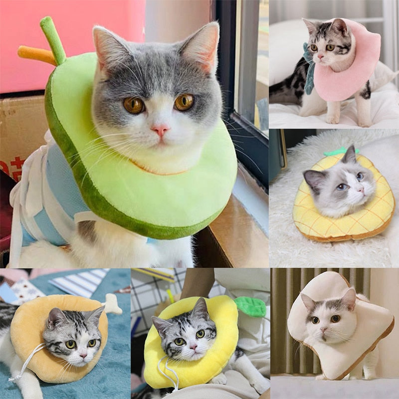 Soft Avocado-Shaped Pet Healing Collar - Happy2Cats