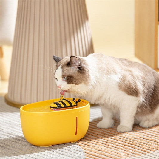 Honey Flow Pet Automatic Water Fountain - Happy2Cats