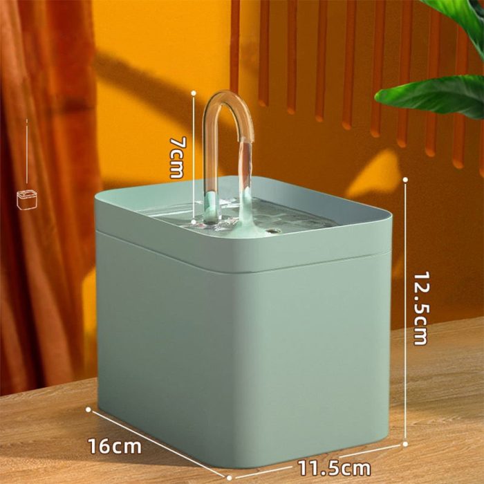 Ultra-Quiet Water Thirsty Pet Filter Fountain - Happy2Cats