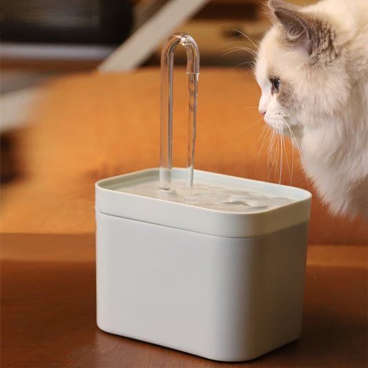 Ultra-Quiet Water Thirsty Pet Filter Fountain - Happy2Cats