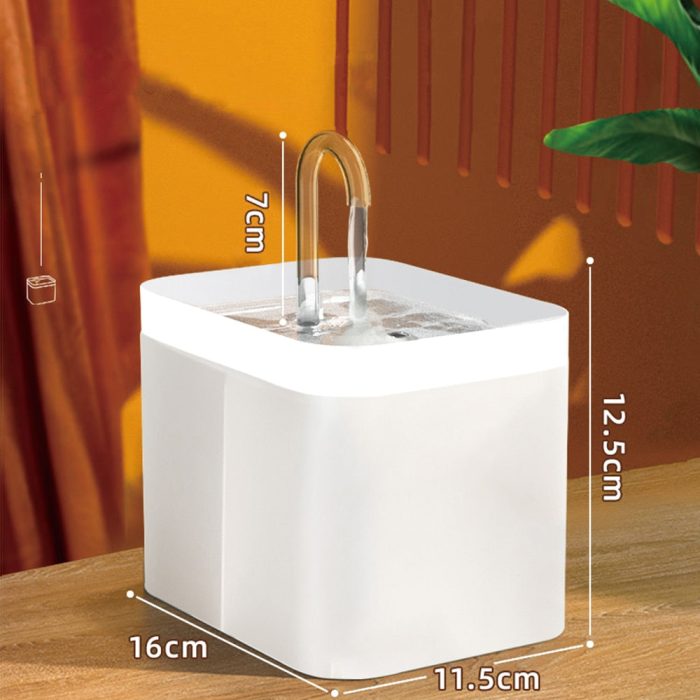 Ultra-Quiet Water Thirsty Pet Filter Fountain - Happy2Cats