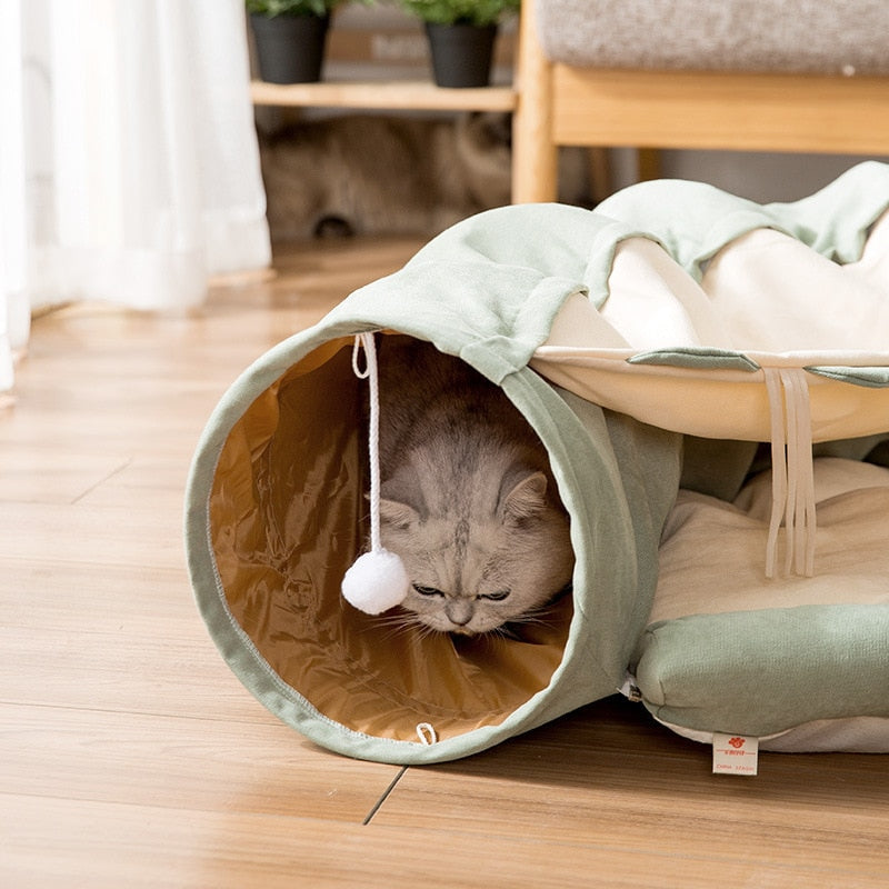 Creative Comfy Cat Sleeping Tunnel Bed - Happy2Cats