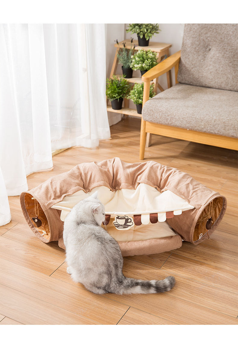 Creative Comfy Cat Sleeping Tunnel Bed - Happy2Cats