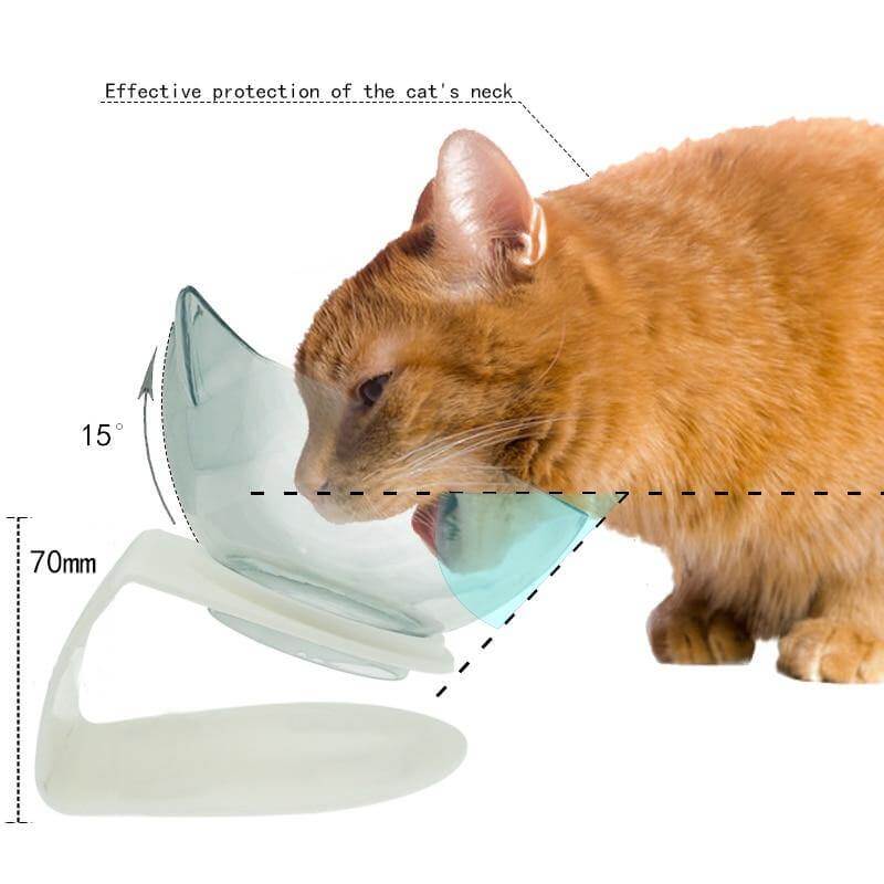 Non-Slip Pet Easy Feeder Bowl - Happy2Cats