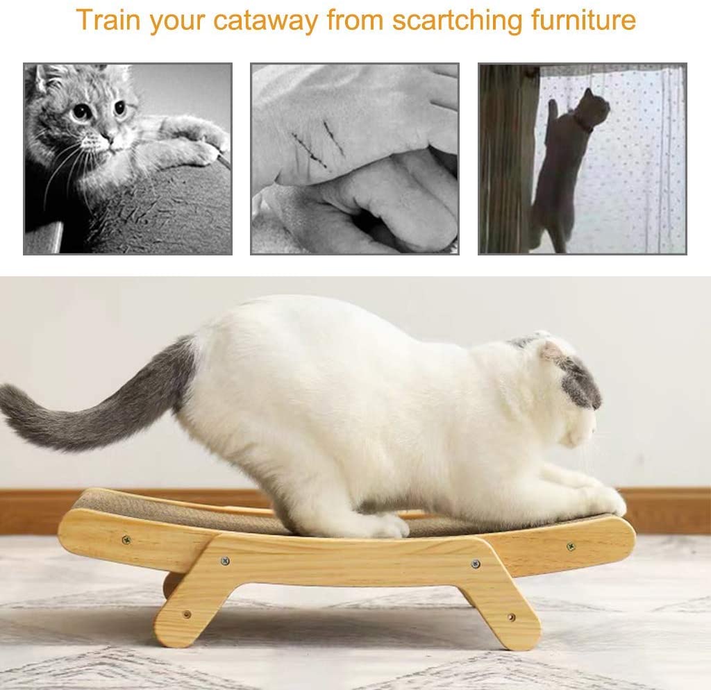 Interactive Cat Scratcher Bed Lounge - Happy2Cats