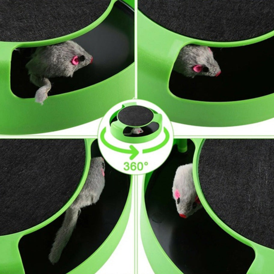 Pet Interactive Mouse Turntable Toy - Happy2Cats