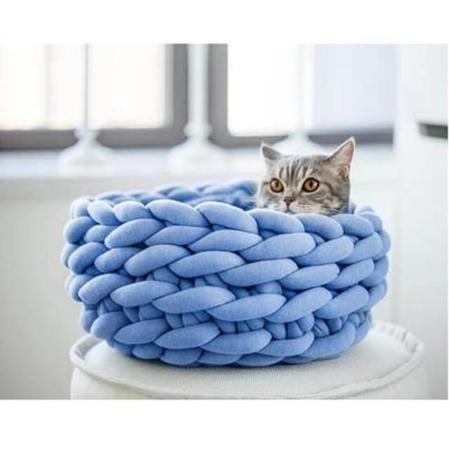 Handmade Knit Pet Bed - Happy2Cats