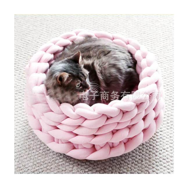 Handmade Knit Pet Bed - Happy2Cats