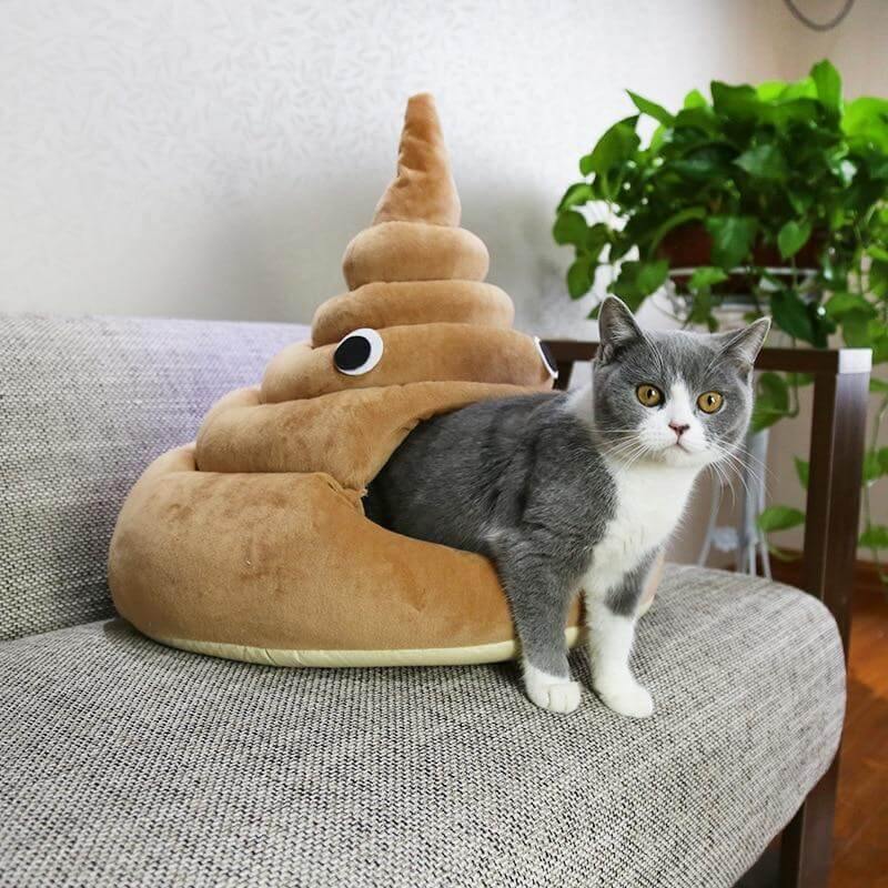 Funny Poop Cat Bed House - Happy2Cats